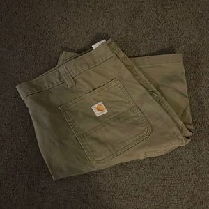 Mens Olive Green Carhartt shorts